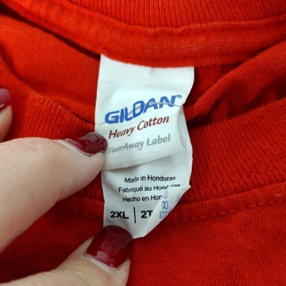 Mercury Gildan long sleeve red t-shirt with large front graphic - Picture 8 of 9